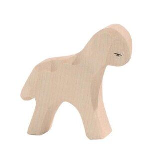 NWT Ostheimer Wooden Toys White Lamb Standing